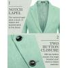 COOFANDY Men’s Blazer Casual Two Buttons Sport Coats Lightweight Suit Jacket(Mint Green)
