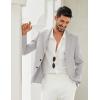 COOFANDY Men’s Blazer Casual Two Buttons Sport Coats Lightweight Suit Jacket(Pastel Gray)