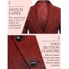 COOFANDY Men’s Blazer Casual Two Buttons Sport Coats Lightweight Suit Jacket(Red)