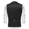 COOFANDY Men’s Business Suit Vest Casual Dress Vest Slim Fit Formal Waistcoat(Black)