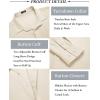 COOFANDY Men’s Button Down Long Sleeve Shirt Casual Untucked Dress Shirt Regular Fit Wedding Shirts(Beige)