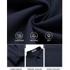 COOFANDY Men’s Button Down Long Sleeve Shirt Casual Untucked Dress Shirt Regular Fit Wedding Shirts(Dark Blue)
