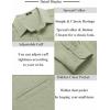 COOFANDY Men’s Button Down Long Sleeve Shirt Casual Untucked Dress Shirt Regular Fit Wedding Shirts(Light Green)