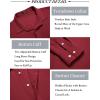 COOFANDY Men’s Button Down Long Sleeve Shirt Casual Untucked Dress Shirt Regular Fit Wedding Shirts(Wine Red)