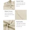 COOFANDY Men’s Button Down Shirt Short Sleeve Casual Shirts for Summer Beach Vacation Shirts(Beige)