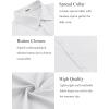 COOFANDY Men’s Button Down Shirt Short Sleeve Casual Shirts for Summer Beach Vacation Shirts(White)