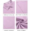 COOFANDY Men’s Button Down Shirts Short Sleeve Casual Dress Shirts Untucked Summer Shirt with Pocket(Lavender)