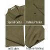COOFANDY Mens Button Down Shirts Short Sleeve Casual Summer Beach Shirts for Men Vacation Wedding Linen Shirt(Army Green)
