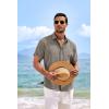 COOFANDY Mens Button Down Shirts Short Sleeve Casual Summer Beach Shirts for Men Vacation Wedding Linen Shirt(Brown)