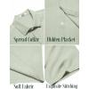 COOFANDY Mens Button Down Shirts Short Sleeve Casual Summer Beach Shirts for Men Vacation Wedding Linen Shirt(Light Green)