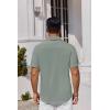 COOFANDY Mens Button Down Shirts Short Sleeve Stain Shield Dress Shirts Business Casual Shirt with Pocket(Sage Green Grey)