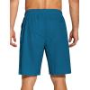 COOFANDY Mens Casual Beach Shorts Summer Elastic Waist Shorts Lightweight Drawstring Golf Shorts(Lake Blue)