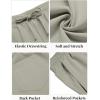 COOFANDY Mens Casual Beach Shorts Summer Elastic Waist Shorts Lightweight Drawstring Golf Shorts(Light Grey)