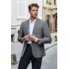 COOFANDY Men’s Casual Blazer Lightweight Suit Jacket Slim Fit Sport Coats for Men(Dark Grey)