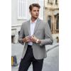 COOFANDY Men’s Casual Blazer Lightweight Suit Jacket Slim Fit Sport Coats for Men(Light Grey)