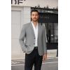 COOFANDY Men’s Casual Blazer Lightweight Suit Jacket Slim Fit Sport Coats for Men(Light Grey)