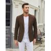 COOFANDY Men’s Casual Blazer One Button Sport Coat Slim Fit Lightweight Suit Blazer Jacket(Brown)