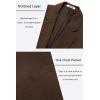 COOFANDY Men’s Casual Blazer One Button Sport Coat Slim Fit Lightweight Suit Blazer Jacket(Brown)