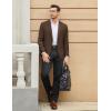 COOFANDY Men’s Casual Blazer One Button Sport Coat Slim Fit Lightweight Suit Blazer Jacket(Brown)