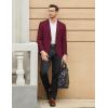 COOFANDY Men’s Casual Blazer One Button Sport Coat Slim Fit Lightweight Suit Blazer Jacket(Dark Red)