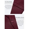 COOFANDY Men’s Casual Blazer One Button Sport Coat Slim Fit Lightweight Suit Blazer Jacket(Dark Red)