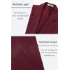 COOFANDY Men’s Casual Blazer One Button Sport Coat Slim Fit Lightweight Suit Blazer Jacket(Dark Red)