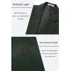 COOFANDY Men’s Casual Blazer One Button Sport Coat Slim Fit Lightweight Suit Blazer Jacket(Deep Green)