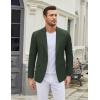 COOFANDY Men’s Casual Blazer One Button Sport Coat Slim Fit Lightweight Suit Blazer Jacket(Deep Green)