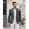 COOFANDY Men’s Casual Blazer One Button Sport Coat Slim Fit Lightweight Suit Blazer Jacket(Deep Grey)