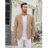 COOFANDY Men’s Casual Blazer One Button Sport Coat Slim Fit Lightweight Suit Blazer Jacket(Khaki)