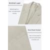 COOFANDY Men’s Casual Blazer One Button Sport Coat Slim Fit Lightweight Suit Blazer Jacket(Light Khaki)