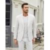 COOFANDY Men’s Casual Blazer One Button Sport Coat Slim Fit Lightweight Suit Blazer Jacket(White)
