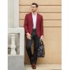 COOFANDY Men’s Casual Blazer One Button Sport Coat Slim Fit Lightweight Suit Blazer Jacket(Wine Red)