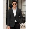 COOFANDY Men’s Casual Blazer Slim Fit Lightweight Sport Coats One Button Suit Jacket Dress Blazer Jackets(Black)