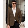 COOFANDY Men’s Casual Blazer Slim Fit Lightweight Sport Coats One Button Suit Jacket Dress Blazer Jackets(Brown)