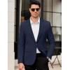 COOFANDY Men’s Casual Blazer Slim Fit Lightweight Sport Coats One Button Suit Jacket Dress Blazer Jackets(Dark Blue)