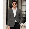 COOFANDY Men’s Casual Blazer Slim Fit Lightweight Sport Coats One Button Suit Jacket Dress Blazer Jackets(Dark Gray)