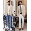 COOFANDY Men’s Casual Blazer Slim Fit Lightweight Sport Coats One Button Suit Jacket Dress Blazer Jackets(Khaki Gray)