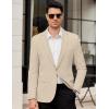 COOFANDY Men’s Casual Blazer Slim Fit Lightweight Sport Coats One Button Suit Jacket Dress Blazer Jackets(Khaki Gray)