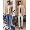 COOFANDY Men’s Casual Blazer Slim Fit Lightweight Sport Coats One Button Suit Jacket Dress Blazer Jackets(Khkai)
