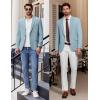 COOFANDY Men’s Casual Blazer Slim Fit Lightweight Sport Coats One Button Suit Jacket Dress Blazer Jackets(Light Blue)