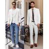 COOFANDY Men’s Casual Blazer Slim Fit Lightweight Sport Coats One Button Suit Jacket Dress Blazer Jackets(White)