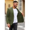 COOFANDY Mens Casual Blazer Slim Fit Suit Jacket Lightweight Knit Sport Coat Two Button Blazer Jacket(Army Green)