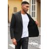 COOFANDY Mens Casual Blazer Slim Fit Suit Jacket Lightweight Knit Sport Coat Two Button Blazer Jacket(Black)