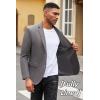 COOFANDY Mens Casual Blazer Slim Fit Suit Jacket Lightweight Knit Sport Coat Two Button Blazer Jacket(Dark Grey)