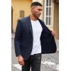 COOFANDY Mens Casual Blazer Slim Fit Suit Jacket Lightweight Knit Sport Coat Two Button Blazer Jacket(Navy Blue)