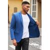 COOFANDY Mens Casual Blazer Slim Fit Suit Jacket Lightweight Knit Sport Coat Two Button Blazer Jacket(Royal Blue)
