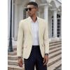 COOFANDY Mens Casual Blazer Slim Fit Suit Jacket Two Button Lightweight Sport Coat(Beige)