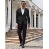 COOFANDY Mens Casual Blazer Slim Fit Suit Jacket Two Button Lightweight Sport Coat(Black)