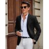 COOFANDY Mens Casual Blazer Slim Fit Suit Jacket Two Button Lightweight Sport Coat(Black)